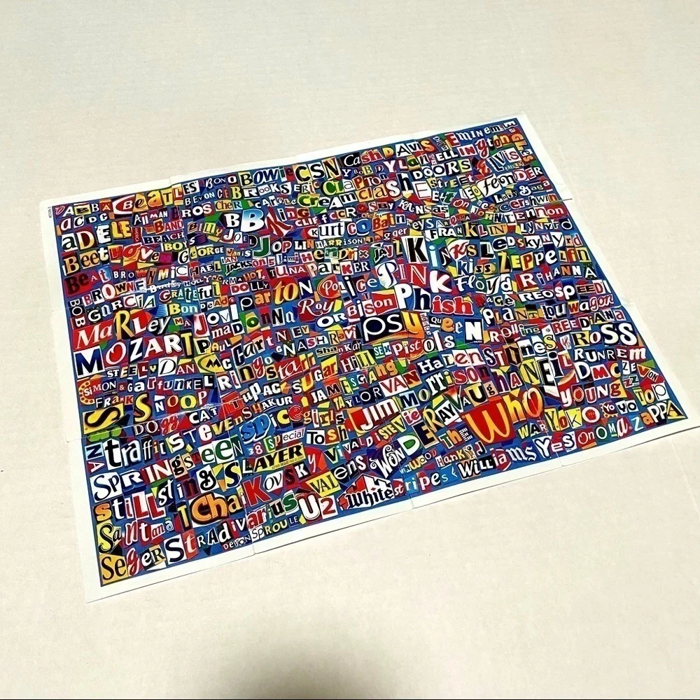 Musicians Collage 550 Piece Jigsaw Puzzle